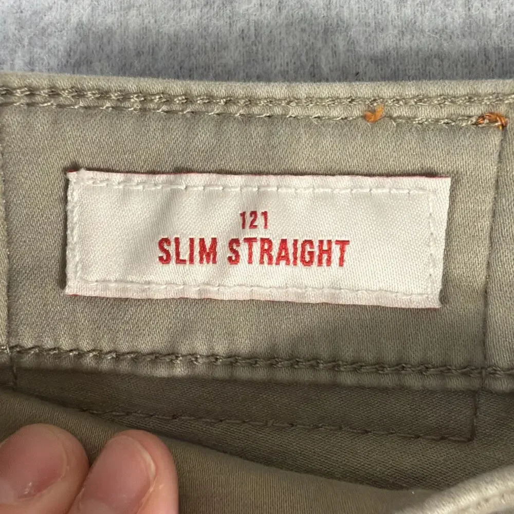Lucky Soft Slim Straight 121 Khaki Pants Size 30x30